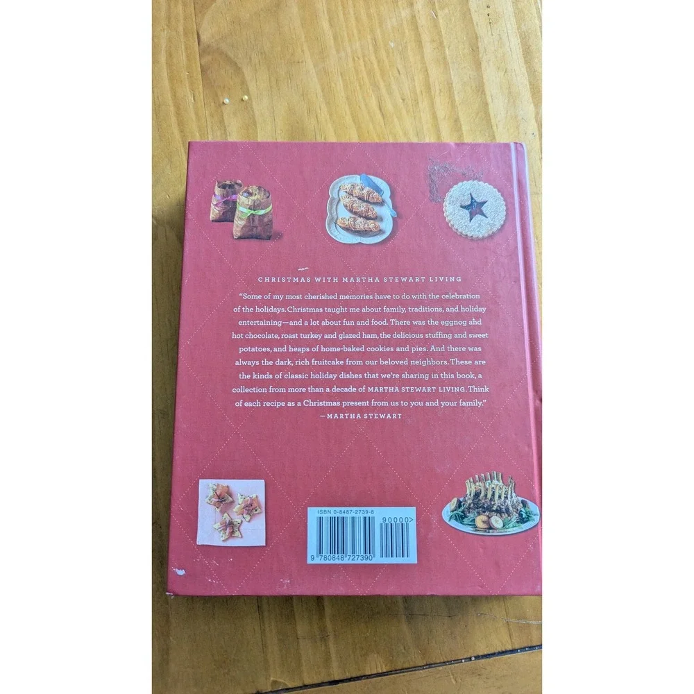 Martha Stewart Living Christmas Cookbook Favorite Holiday Recipes Hardcover 2003